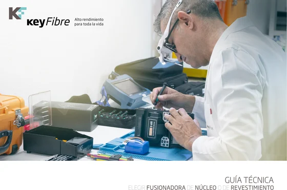 Portada de la guía técnica de KeyFibre para elegir fusionadora