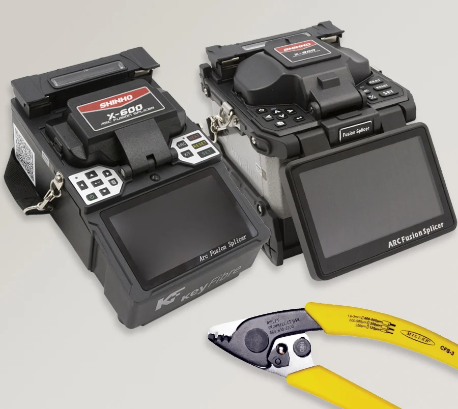 Fusionadoras KeyFibre X-600T y X-900T con cortadora Miller